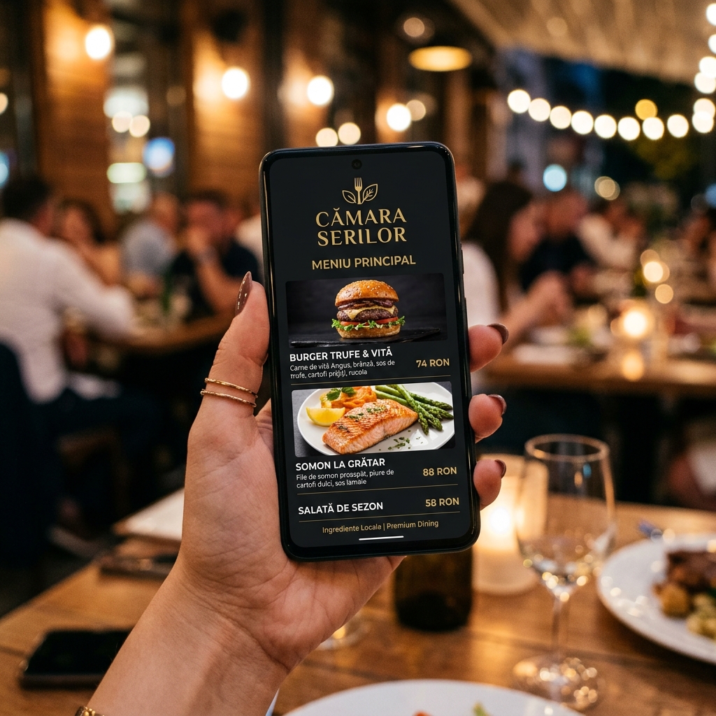 Restaurant modern cu sistem POS Tehnician Digital